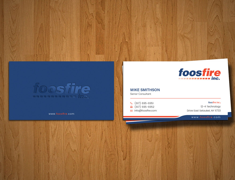 Business Card Design by alex_etel for Foos Fire, Inc. | Design #20942450