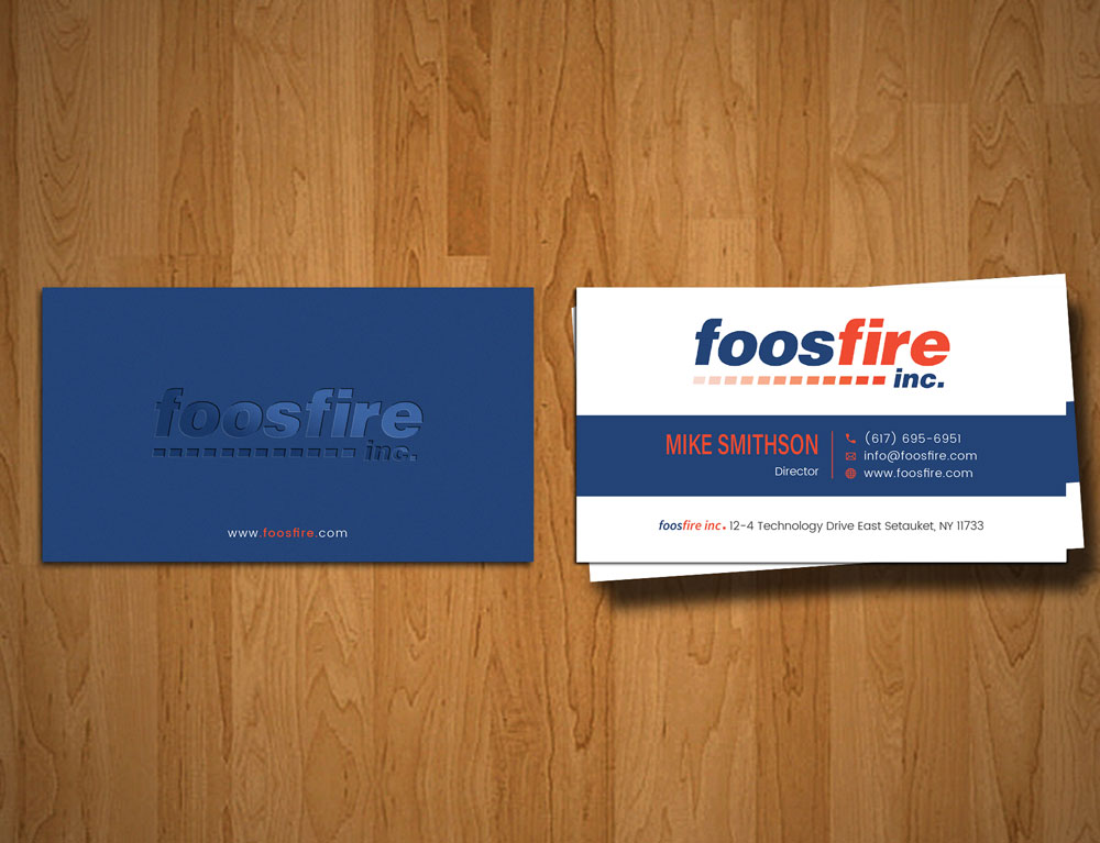 Business Card Design by alex_etel for Foos Fire, Inc. | Design #20942460