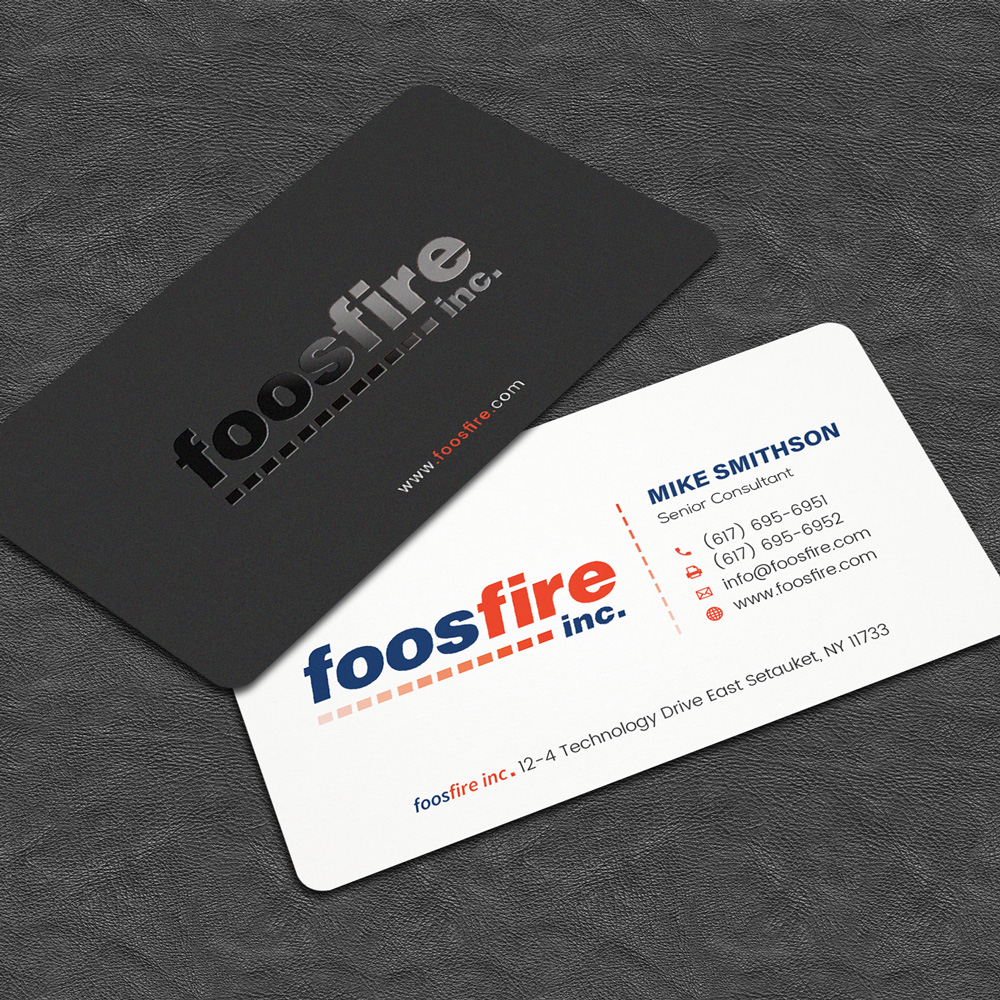 Business Card Design by alex_etel for Foos Fire, Inc. | Design #20942657