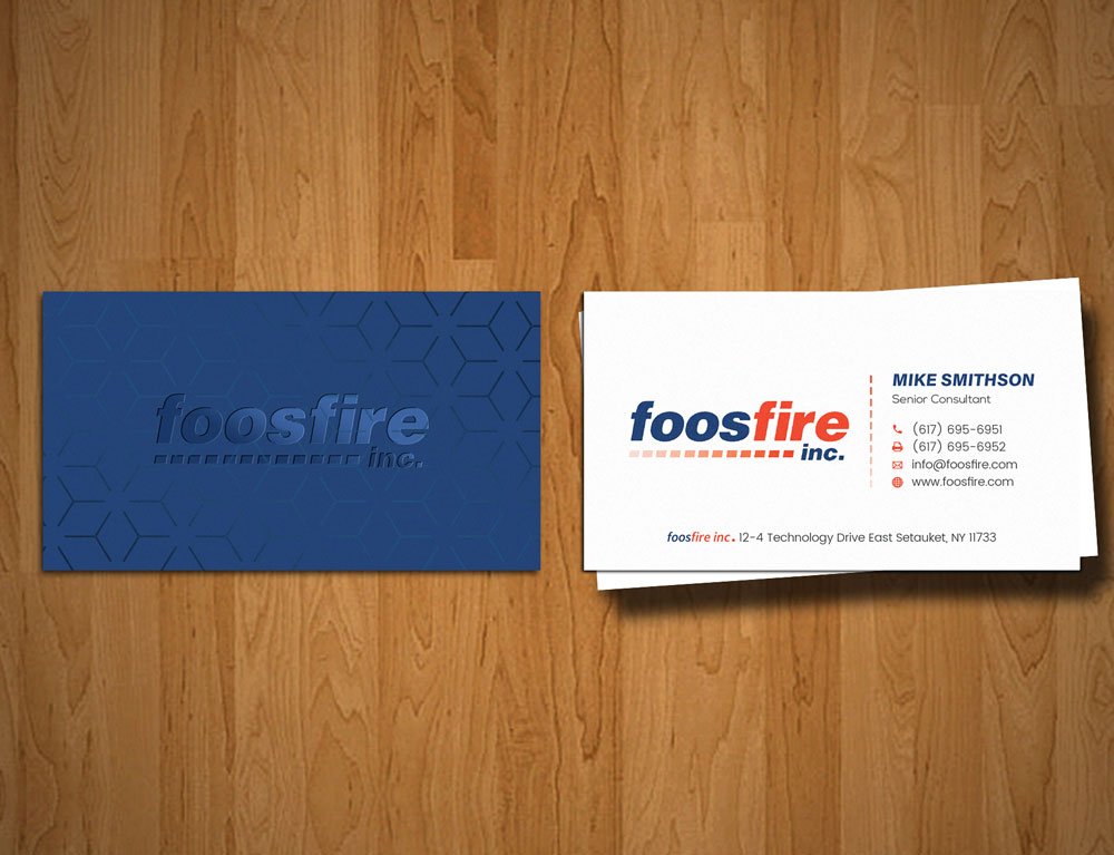 Business Card Design by alex_etel for Foos Fire, Inc. | Design #20942726
