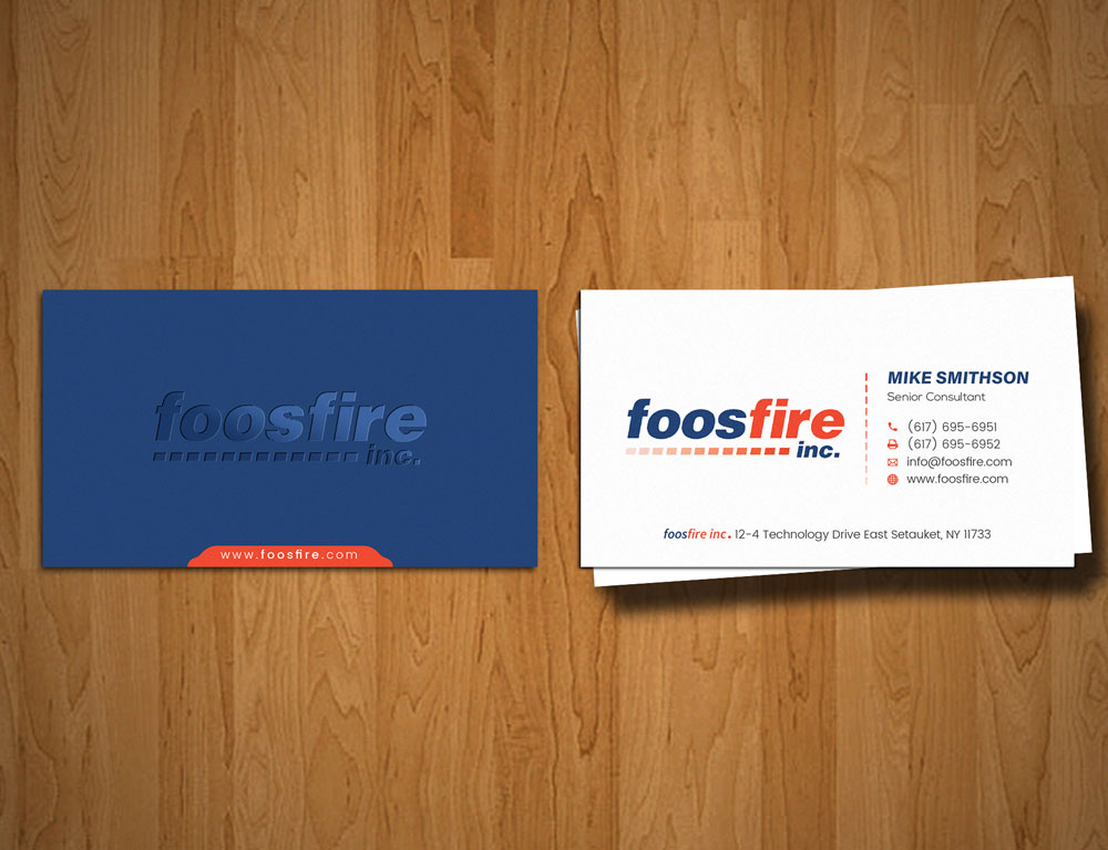 Business Card Design by alex_etel for Foos Fire, Inc. | Design #20942866