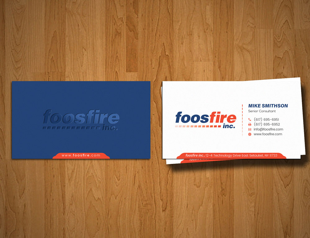 Business Card Design by alex_etel for Foos Fire, Inc. | Design #20942894