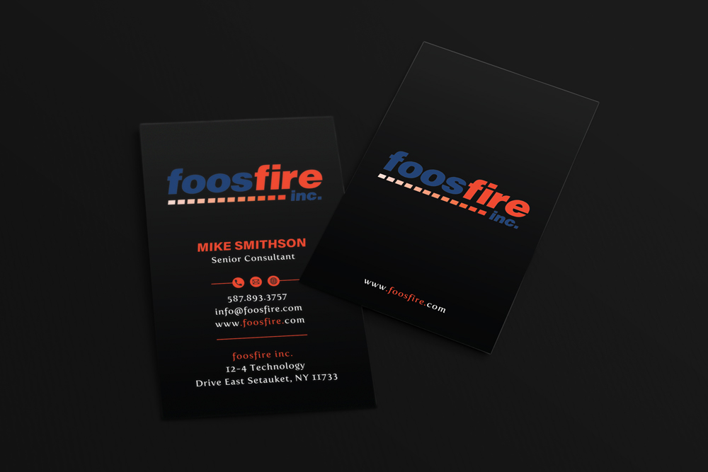 Business Card Design by alex_etel for Foos Fire, Inc. | Design #20944742