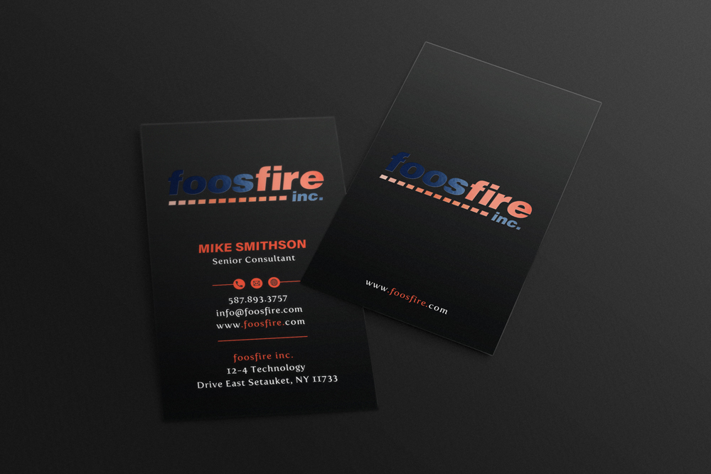 Business Card Design by alex_etel for Foos Fire, Inc. | Design #20944743