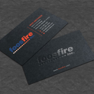 Business Card Design by alex_etel for Foos Fire, Inc. | Design: #20944748