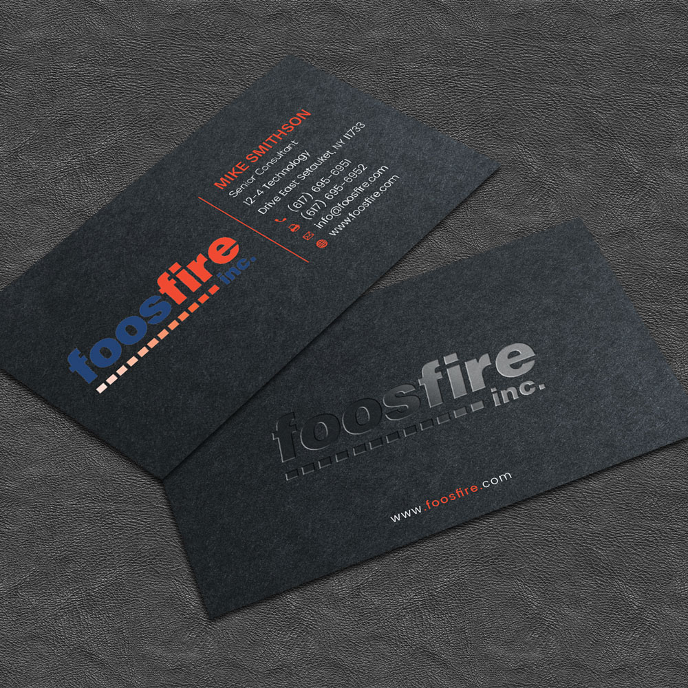 Business Card Design by alex_etel for Foos Fire, Inc. | Design #20944749