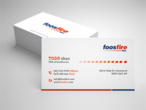 Business Card Design by Moumita_ for Foos Fire, Inc. | Design: #20935378
