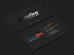 Business Card Design by Bold Pixels for Foos Fire, Inc. | Design: #20925354
