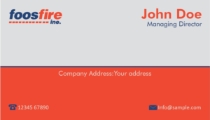 Business Card Design by mohammed0087 for Foos Fire, Inc. | Design: #20970012
