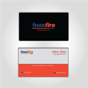 Business Card Design by mohammed0087 for Foos Fire, Inc. | Design: #20970013