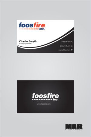 Visitenkarten-Design von MarkazAlrusumatOfficial für Foos Fire, Inc. | Design #20957096