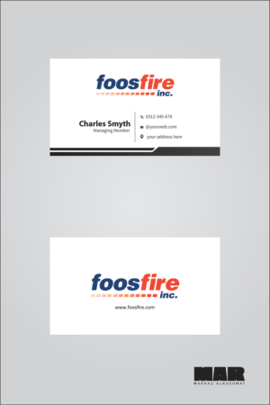 Business Card Design by MarkazAlrusumatOfficial for Foos Fire, Inc. | Design: #20957113