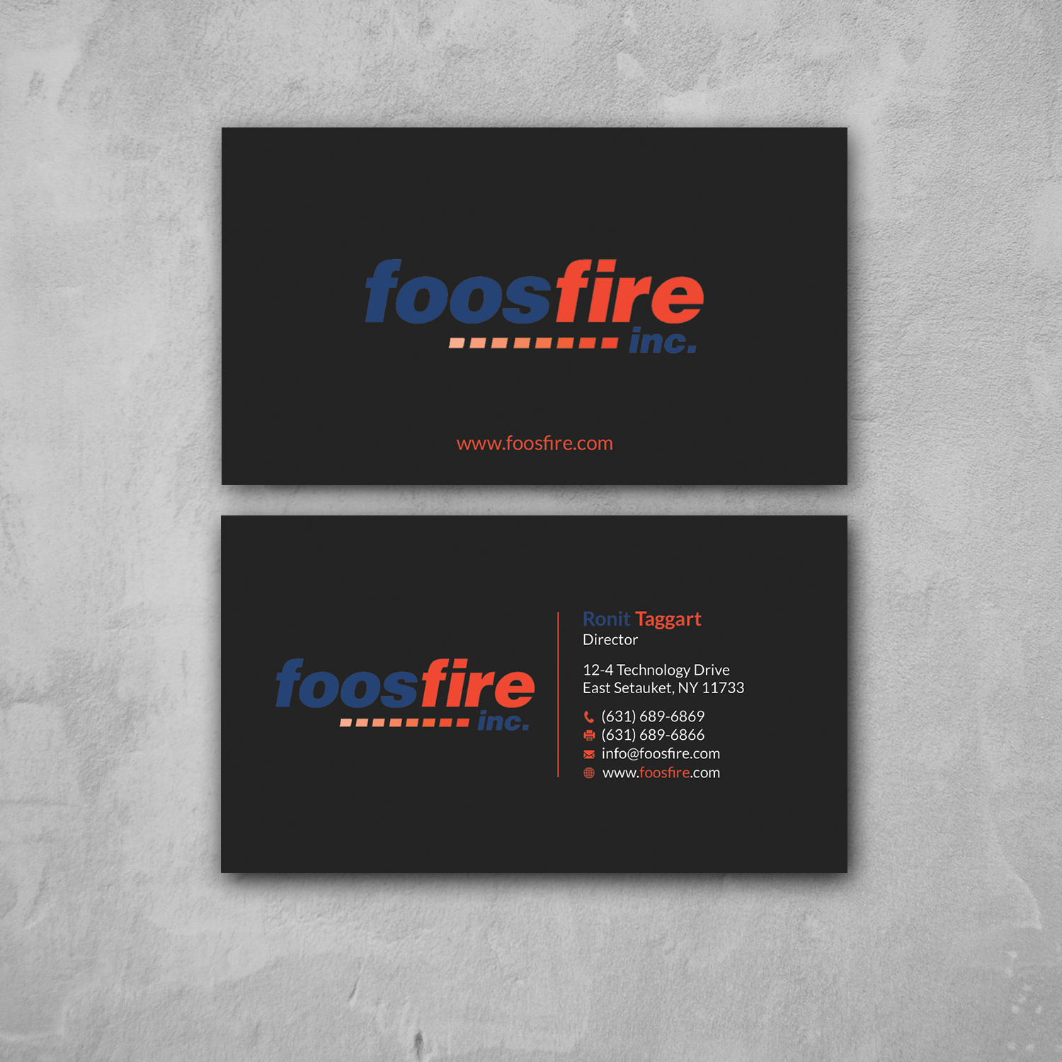 Business Card Design by Srabon55014 for Foos Fire, Inc. | Design #20961984