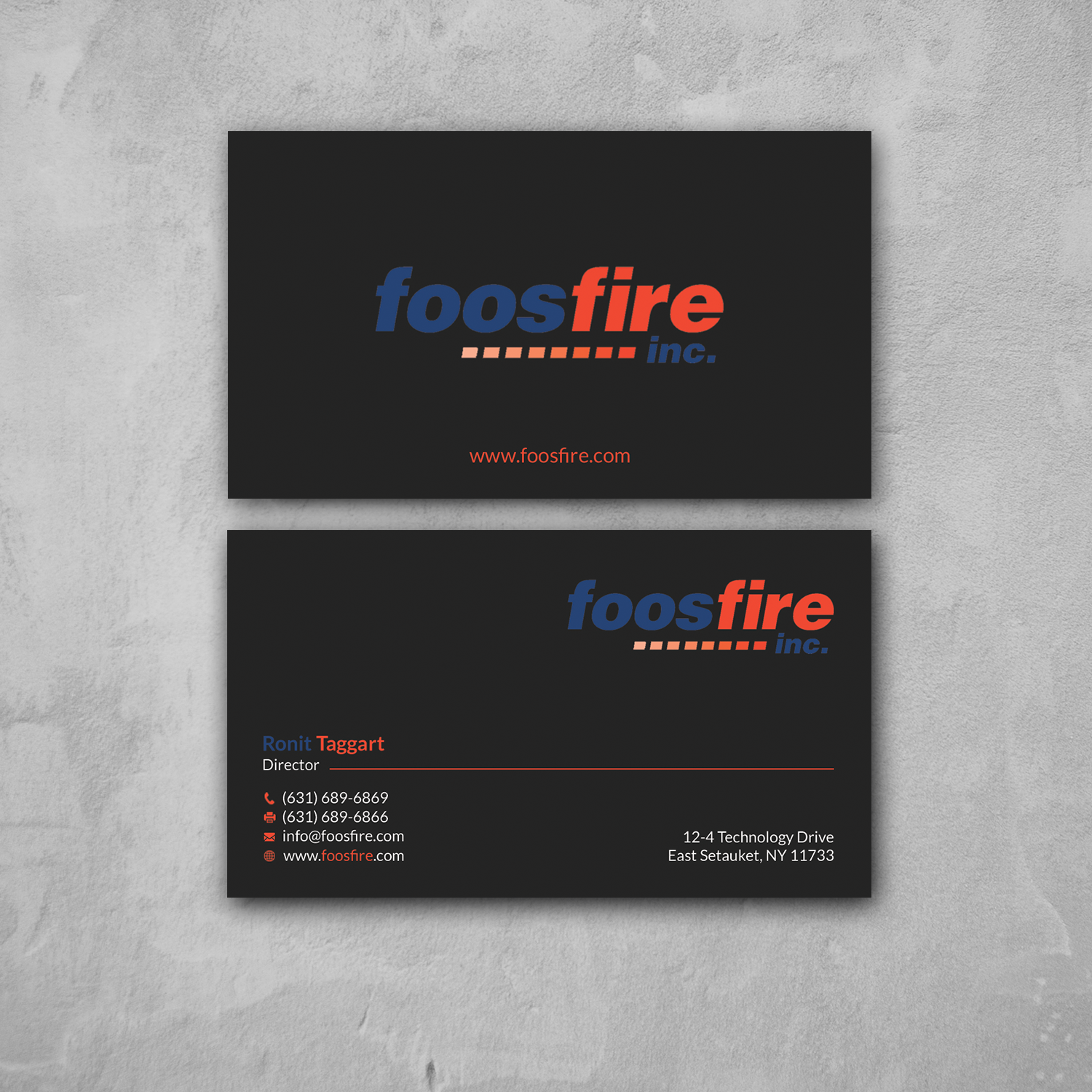Business Card Design by Srabon55014 for Foos Fire, Inc. | Design #20962140