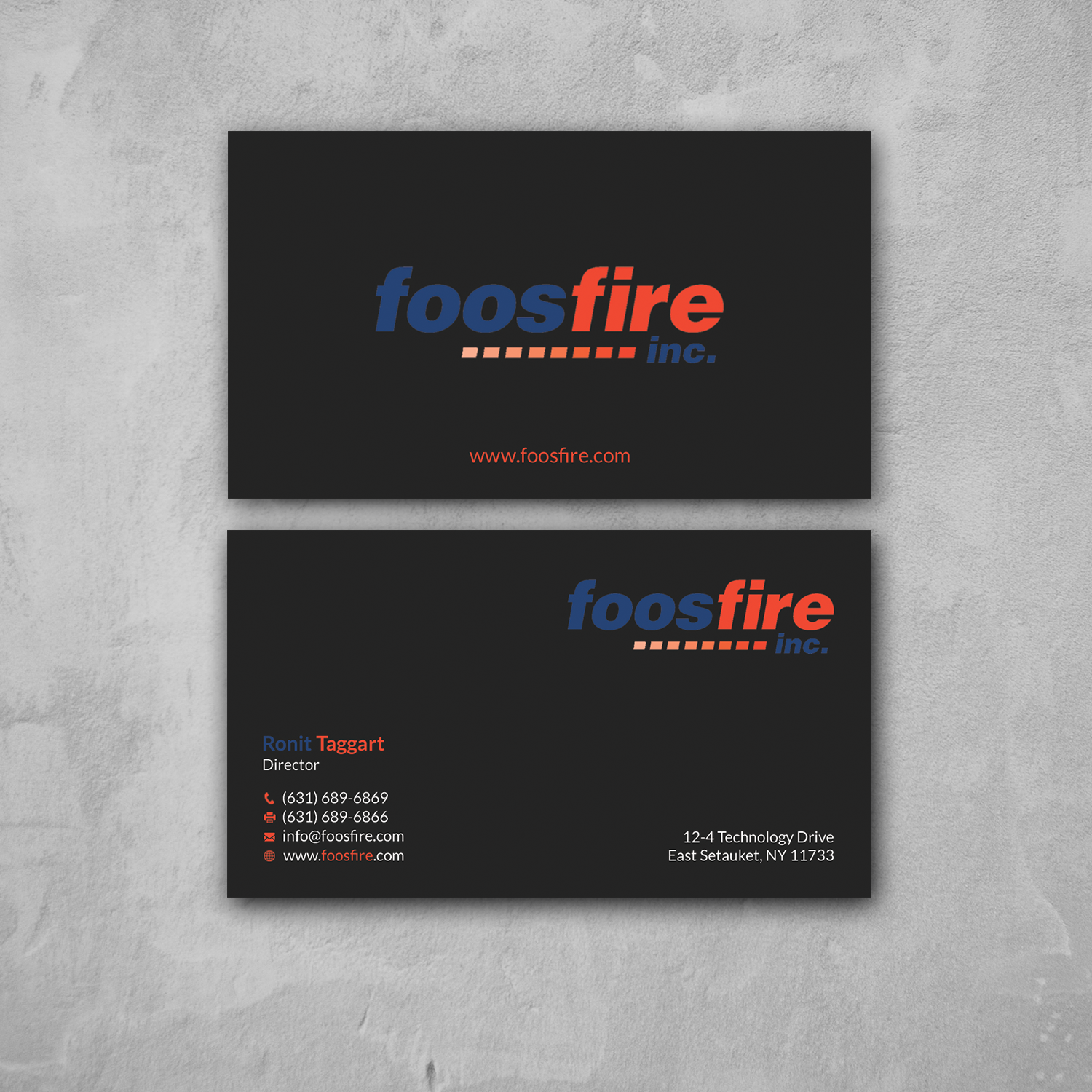 Business Card Design by Srabon55014 for Foos Fire, Inc. | Design #20962310