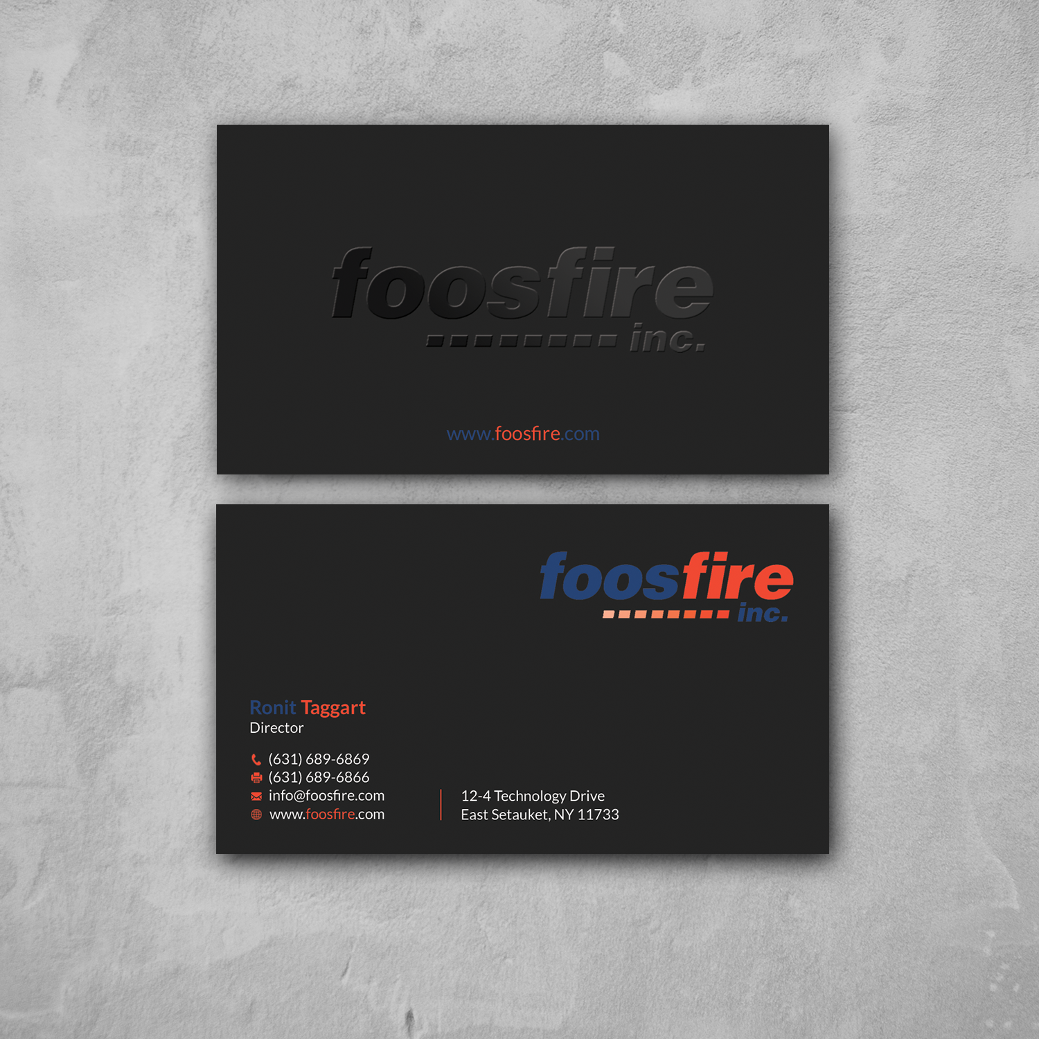 Business Card Design by Srabon55014 for Foos Fire, Inc. | Design #20962387