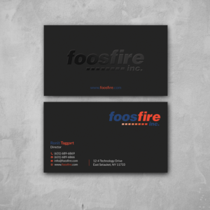 Business Card Design by Srabon55014 for Foos Fire, Inc. | Design: #20962387