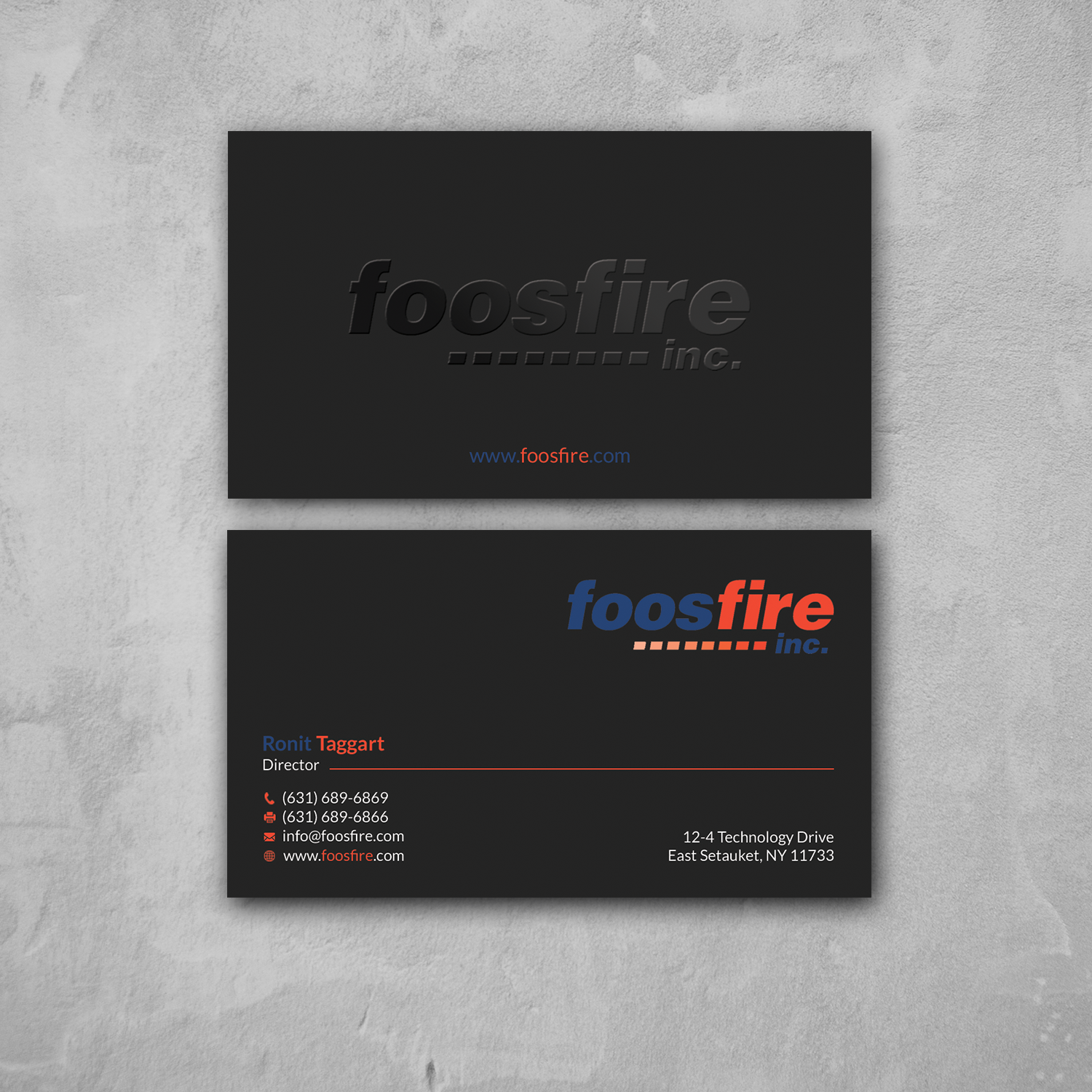 Business Card Design by Srabon55014 for Foos Fire, Inc. | Design #20962430