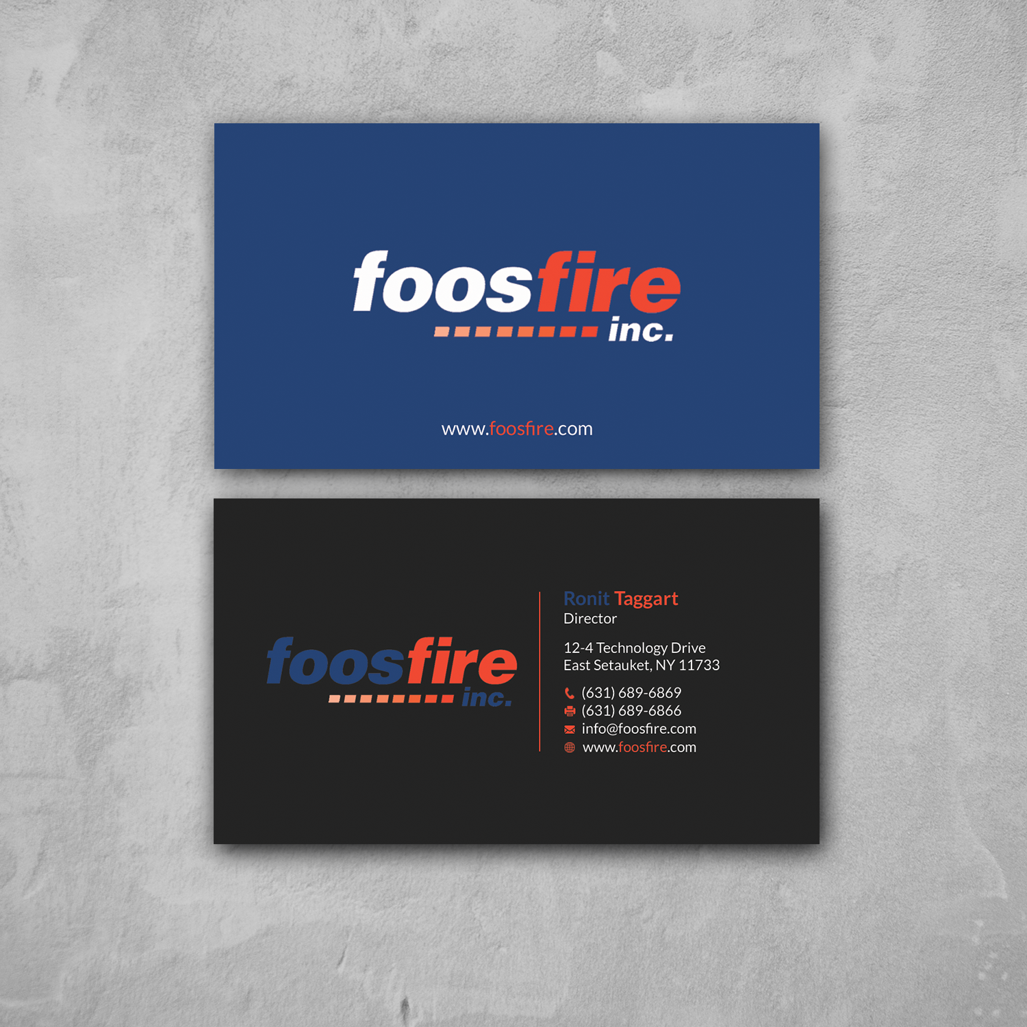 Business Card Design by Srabon55014 for Foos Fire, Inc. | Design #20962556