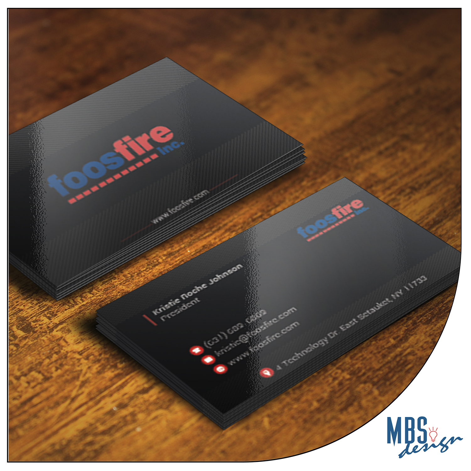 Business Card Design by MBSdesign for Foos Fire, Inc. | Design #20923883