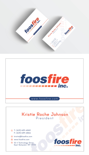 Business Card Design by PavanPrajapati for Foos Fire, Inc. | Design: #20937101