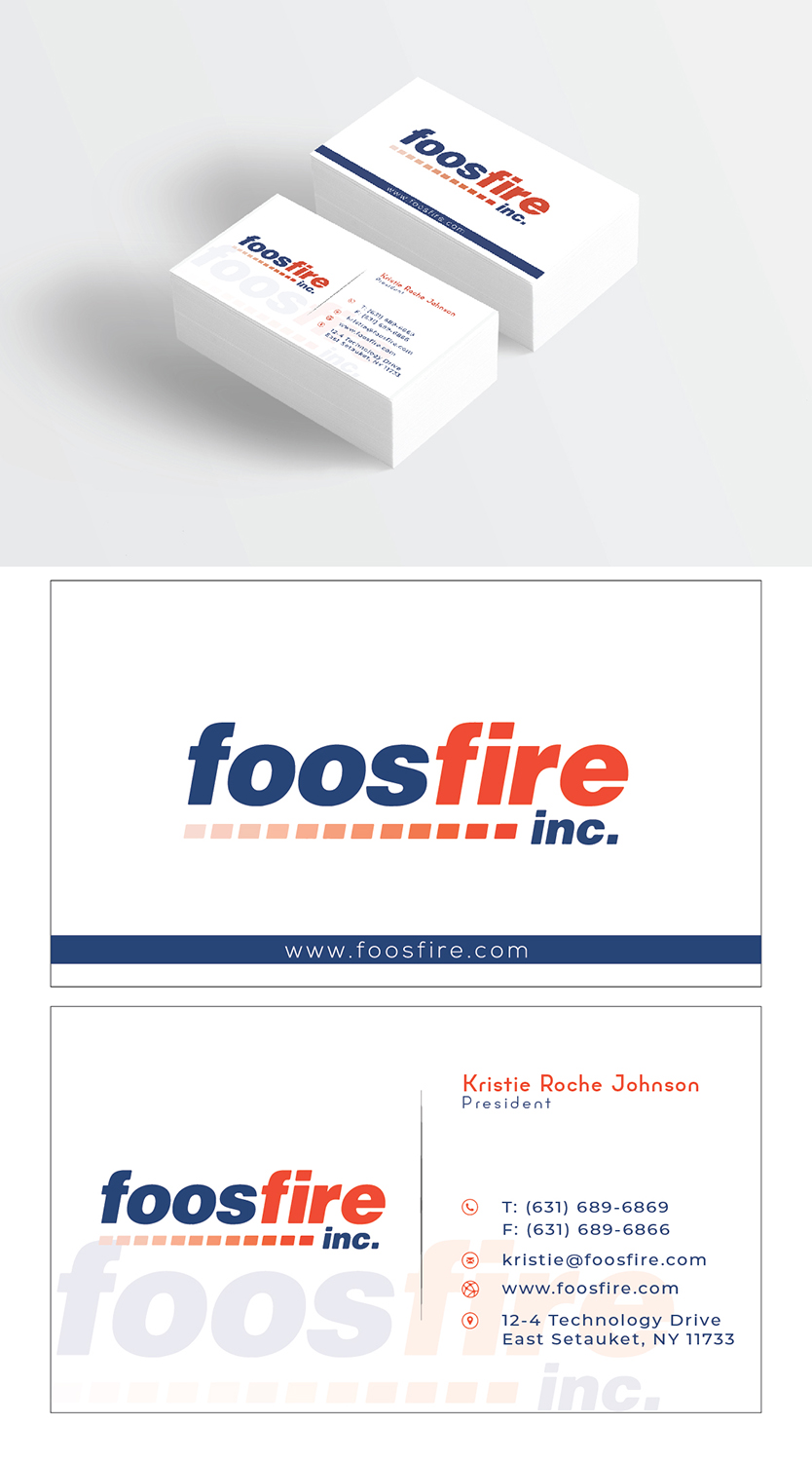 Business Card Design by PavanPrajapati for Foos Fire, Inc. | Design #20937219