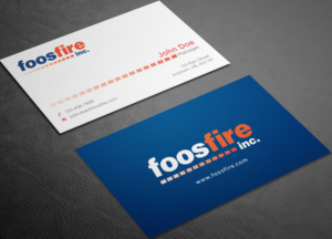 Business Card Design by haru_ichiban for Foos Fire, Inc. | Design: #20928724