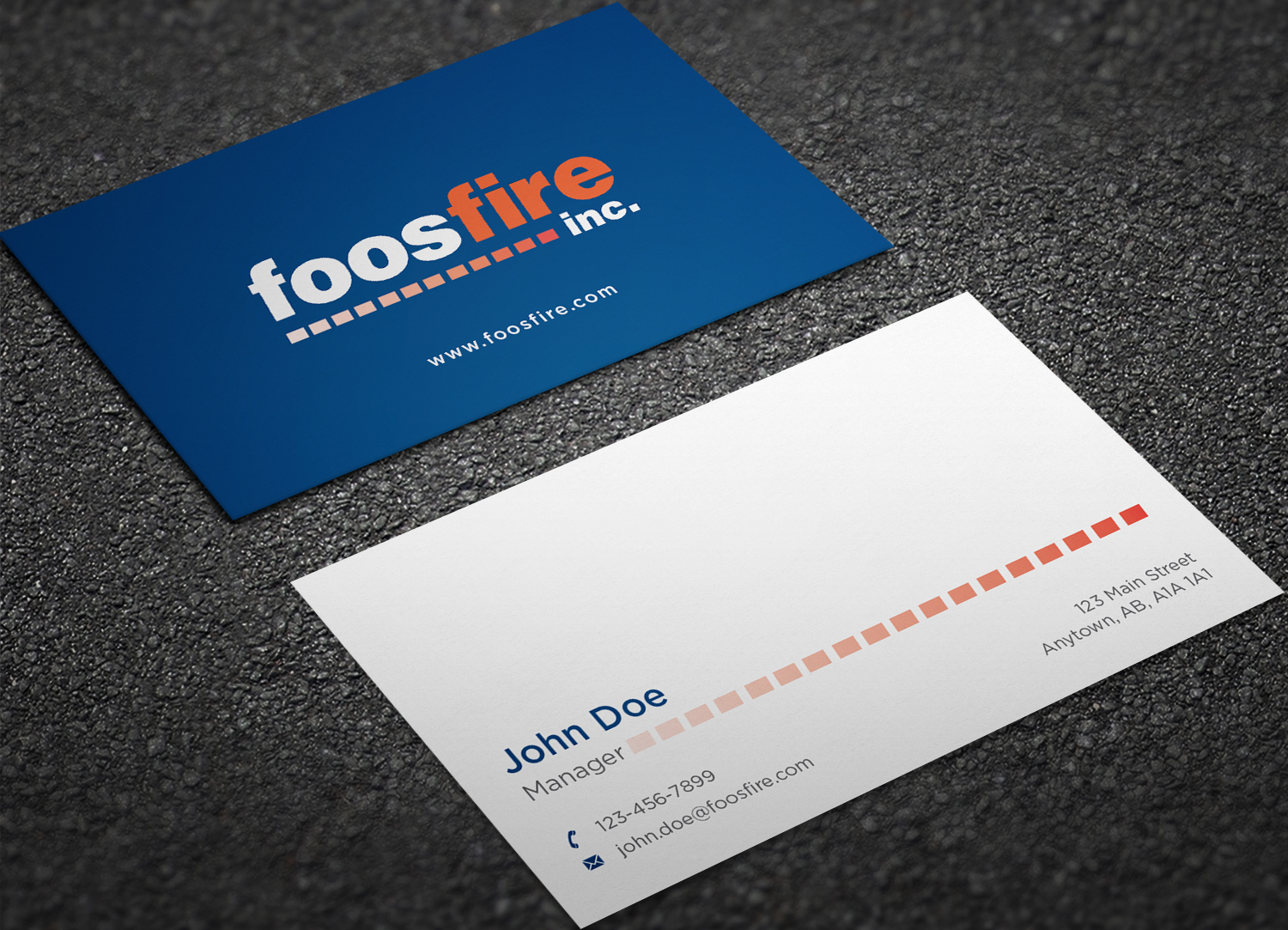Business Card Design by haru_ichiban for Foos Fire, Inc. | Design #20928725