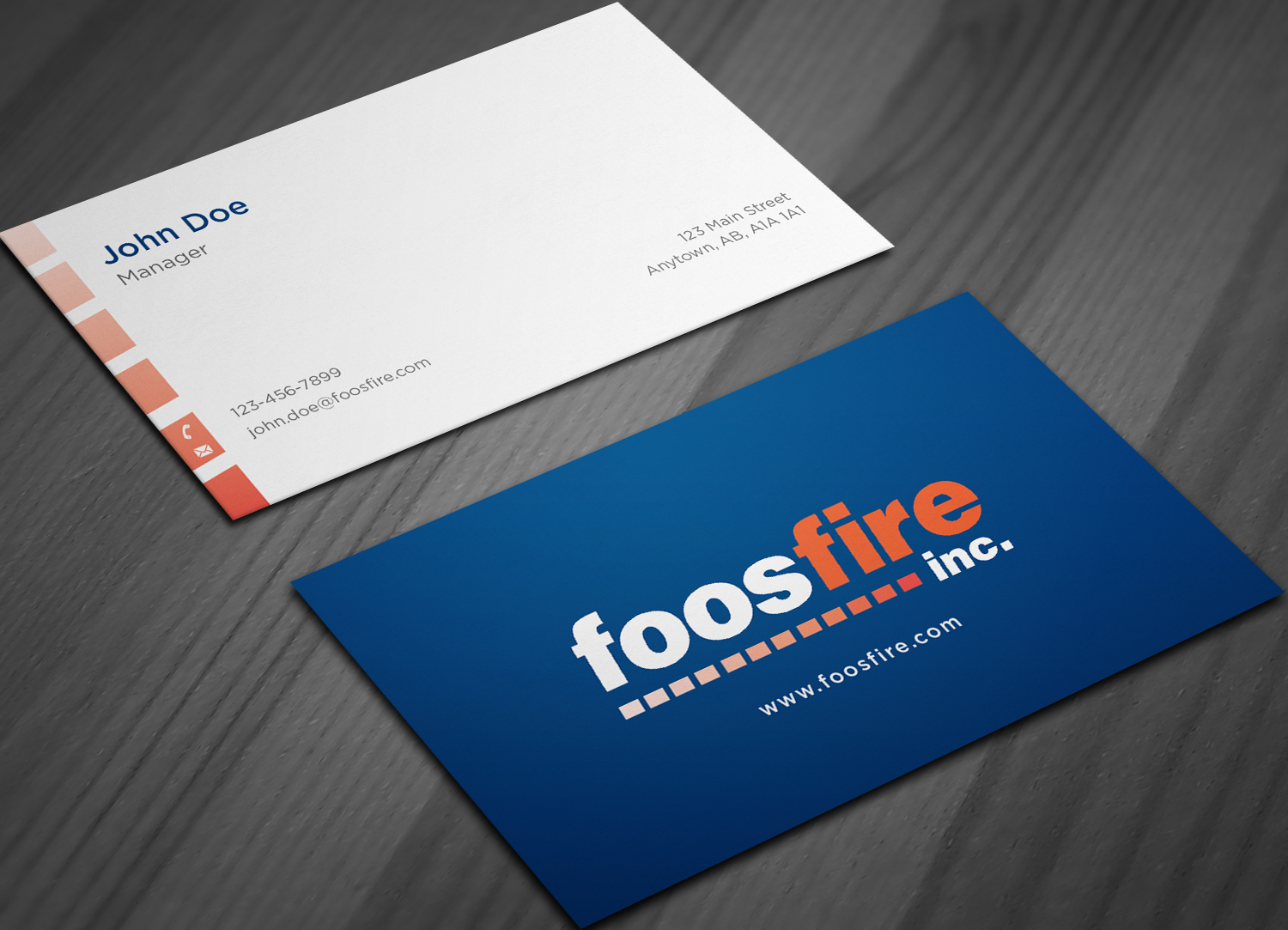 Business Card Design by haru_ichiban for Foos Fire, Inc. | Design #20928726