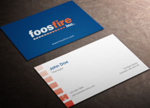 Business Card Design by haru_ichiban for Foos Fire, Inc. | Design: #20928727