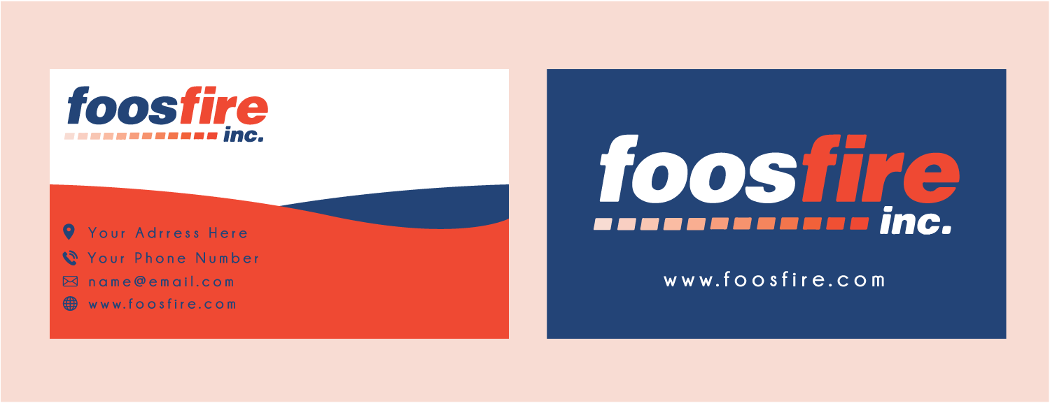 Business Card Design by eiffeatuoil for Foos Fire, Inc. | Design #20934325