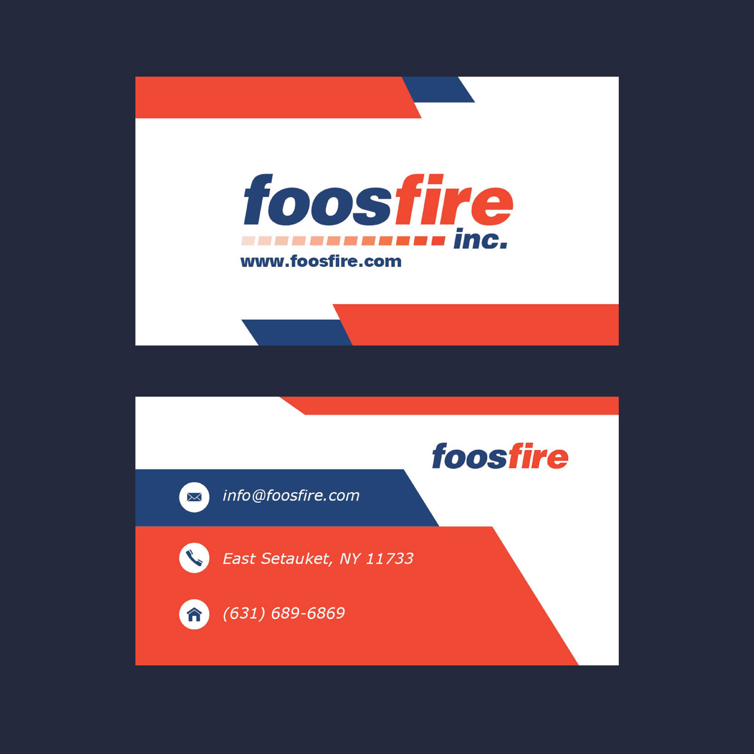 Business Card Design by dizajnm for Foos Fire, Inc. | Design #20928210
