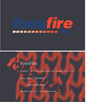 Design de Carte de Visite par T-B pour Foos Fire, Inc. | Design : #20936404
