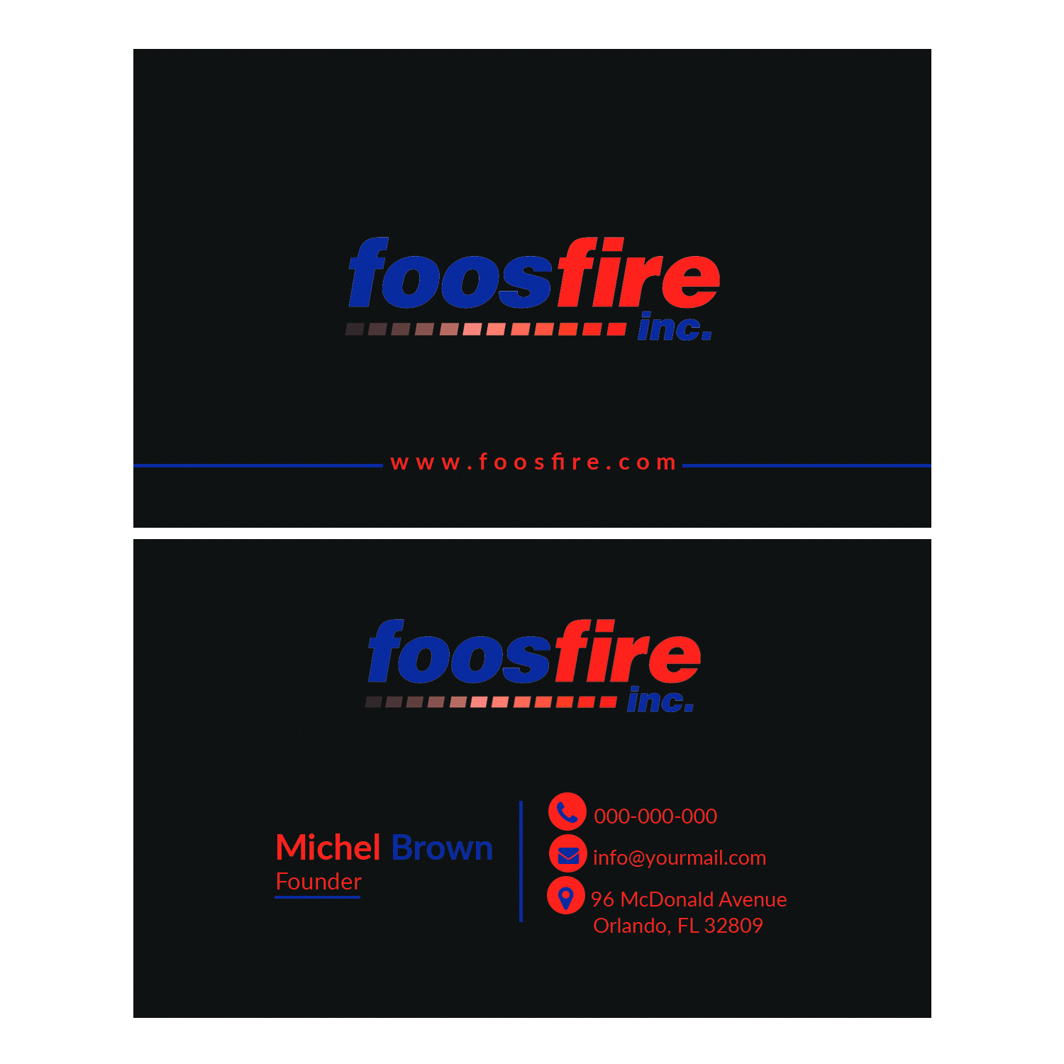 Design de Carte de Visite par graphicpro.asif pour Foos Fire, Inc. | Design #20943301