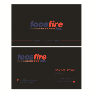 Design de Carte de Visite par graphicpro.asif pour Foos Fire, Inc. | Design : #20943303