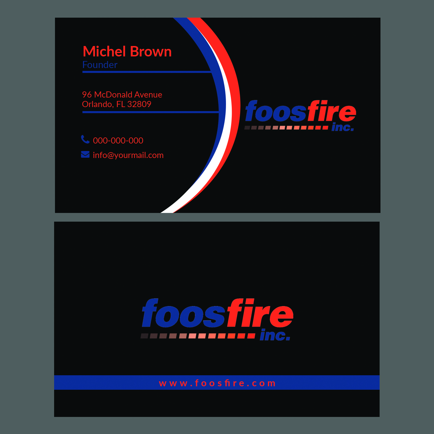 Business Card Design by graphicpro.asif for Foos Fire, Inc. | Design #20943647