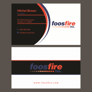 Design de Carte de Visite par graphicpro.asif pour Foos Fire, Inc. | Design : #20943958