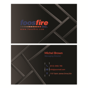 Business Card Design by graphicpro.asif for Foos Fire, Inc. | Design: #20947878