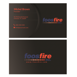 Business Card Design by graphicpro.asif for Foos Fire, Inc. | Design: #20948377