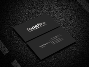 Foos Fire Company Business Cards