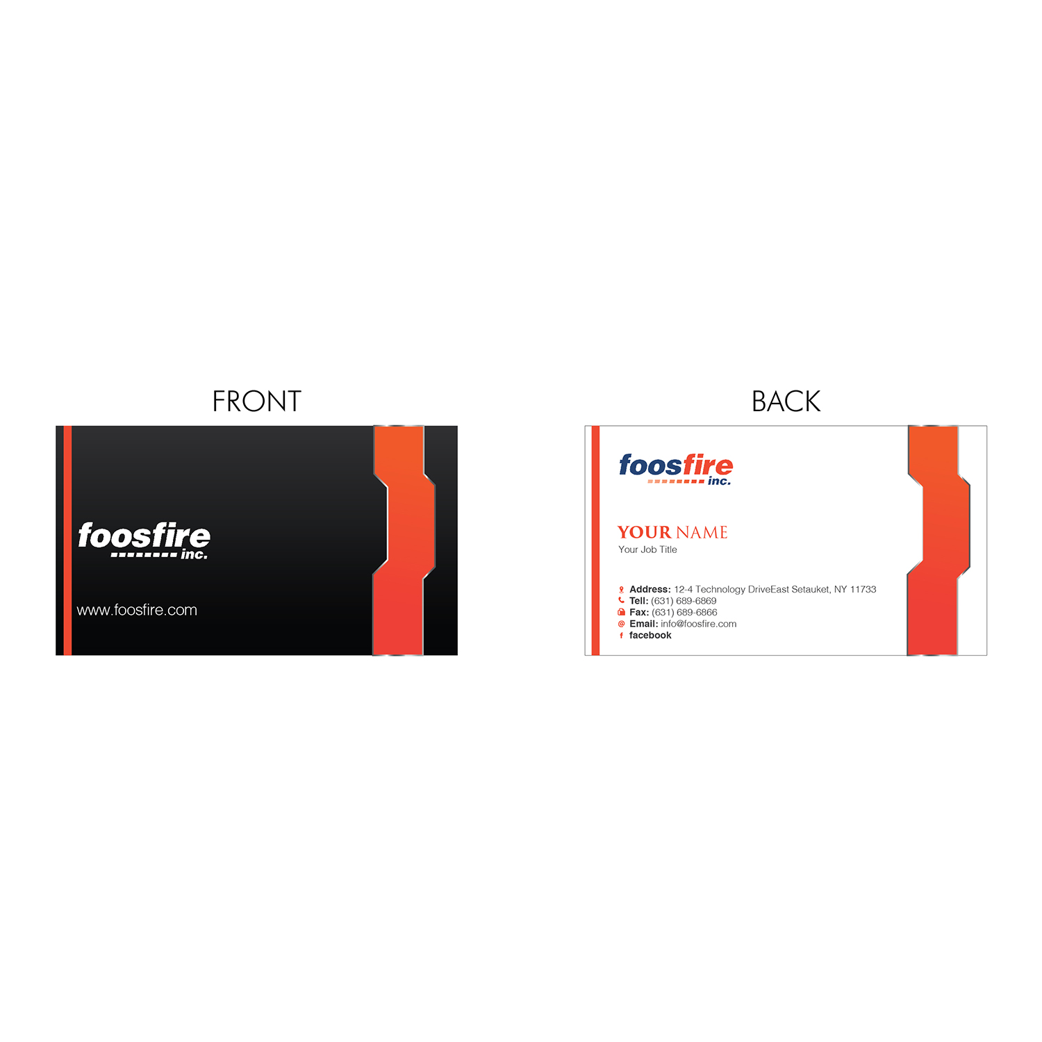 Design de Carte de Visite par Ifrah Sabih Khan pour Foos Fire, Inc. | Design #20972932