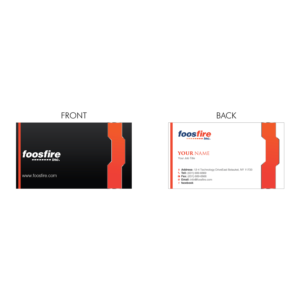 Design de Carte de Visite par Ifrah Sabih Khan pour Foos Fire, Inc. | Design : #20972932