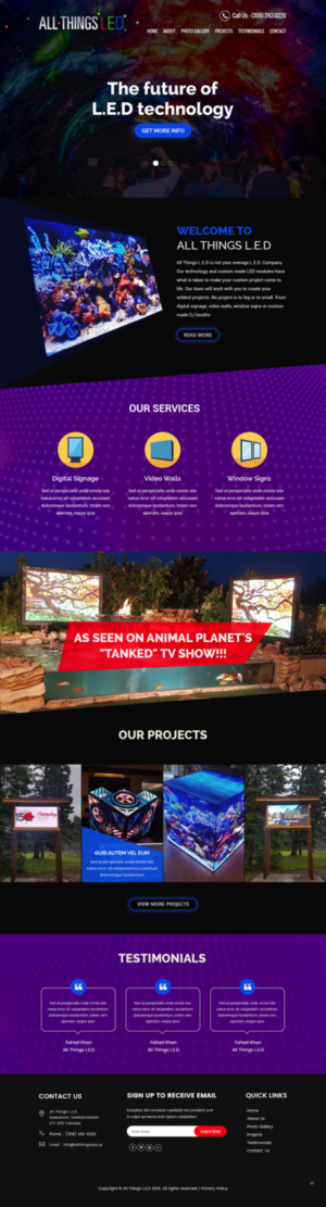 Web Design by pb for All Things LED Mfg. | Design: #20942612