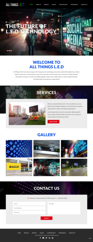 Web Design by pb for All Things LED Mfg. | Design: #20942613