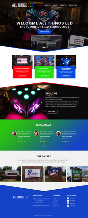 Web Design by pb for All Things LED Mfg. | Design: #20942614