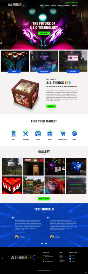 Web Design by pb for All Things LED Mfg. | Design: #20942615