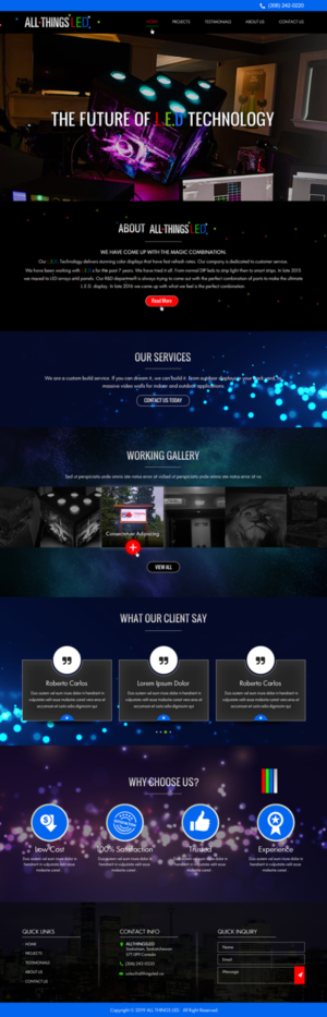 Need website for LED  Signs  company | Web Design by Sbss