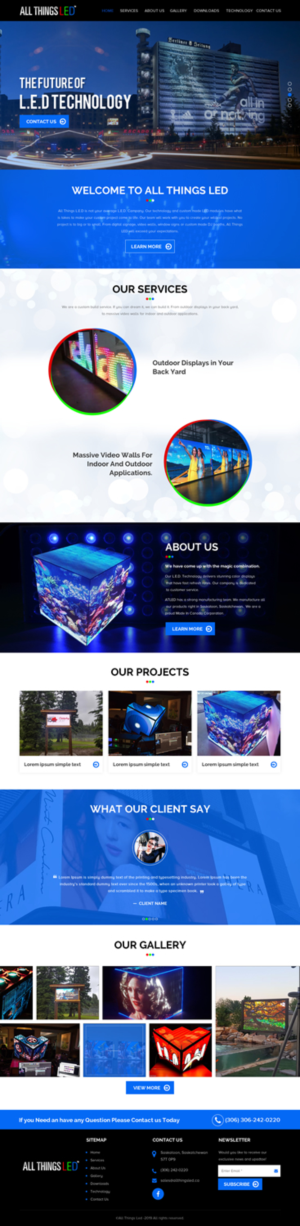 Web Design by rightway for All Things LED Mfg. | Design: #20951587