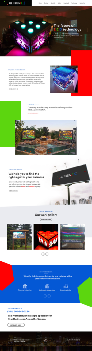 Web Design by subhalaxmi  khamari for All Things LED Mfg. | Design #20971512