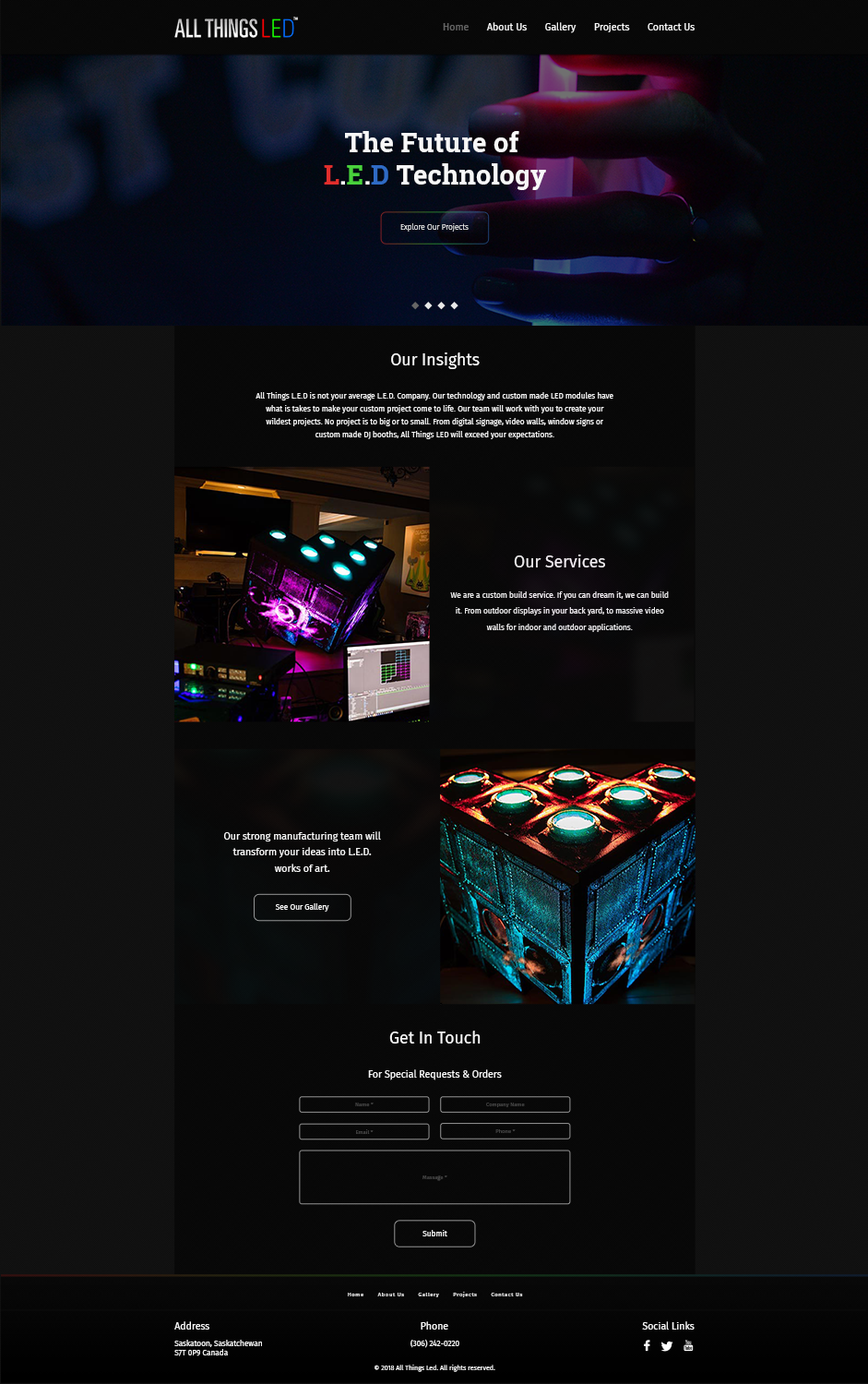 Web Design by samiulgg for All Things LED Mfg. | Design #20975500